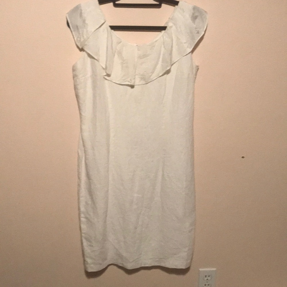 White 100% Linnen Sake summer dress
